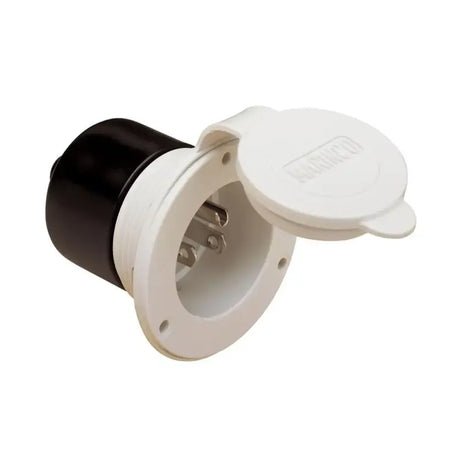 150BBIW Marinco Bass Boat Inlet 15A Front Mount W - Receptacle