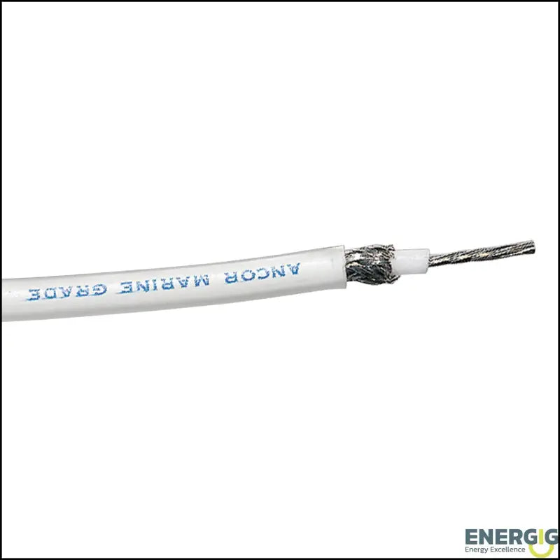 151510 Ancor Coaxial Cable Rg 8X White - 100Ft