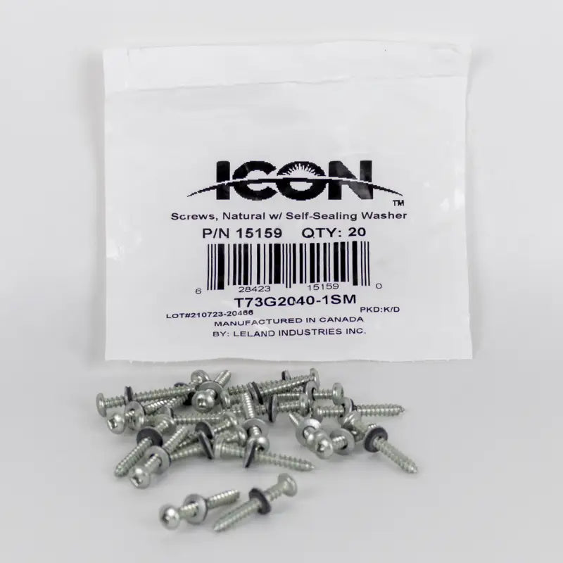 15159 Icon Screws Qty 20 Natural W/ Self-Se - Skylight Installation Kit