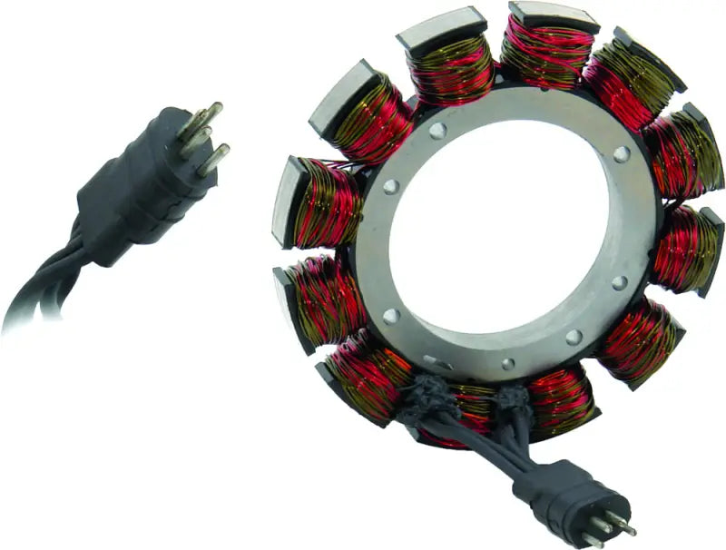 Automotive stator assembly with wiring and connectors for RV parts & accessories or truck parts