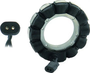 Black stator with two-pin connector for 152103 Stator ASSy 22 Amp FXST FLT Molded