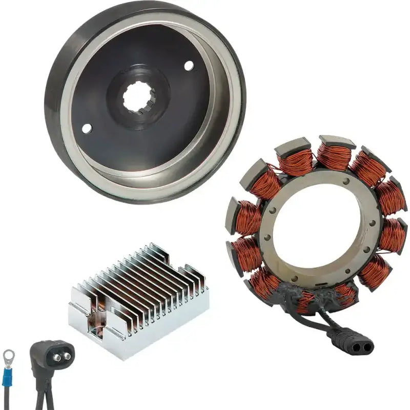 Electric charging system components for RV and truck parts including stator rotor regulator