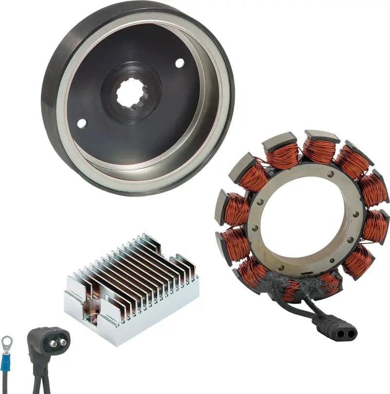Electric charging system components for RV and truck parts including stator rotor regulator