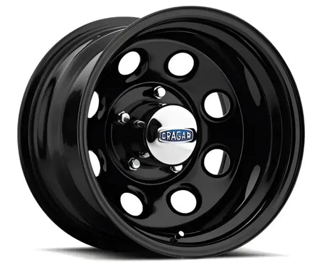 1529397014B Carlstar 15X10.00 6/5.5 Soft-8 Blk 0397 - Wheel