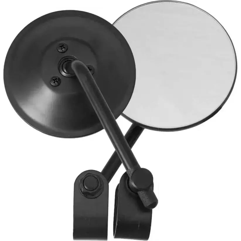 153074 Universal 4" Round Mirror 4" Stem Black