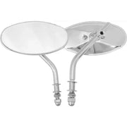 153081 Oval Mirror Chrome Short Stem