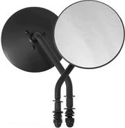 153084 4" Round Mirror Black Right Side