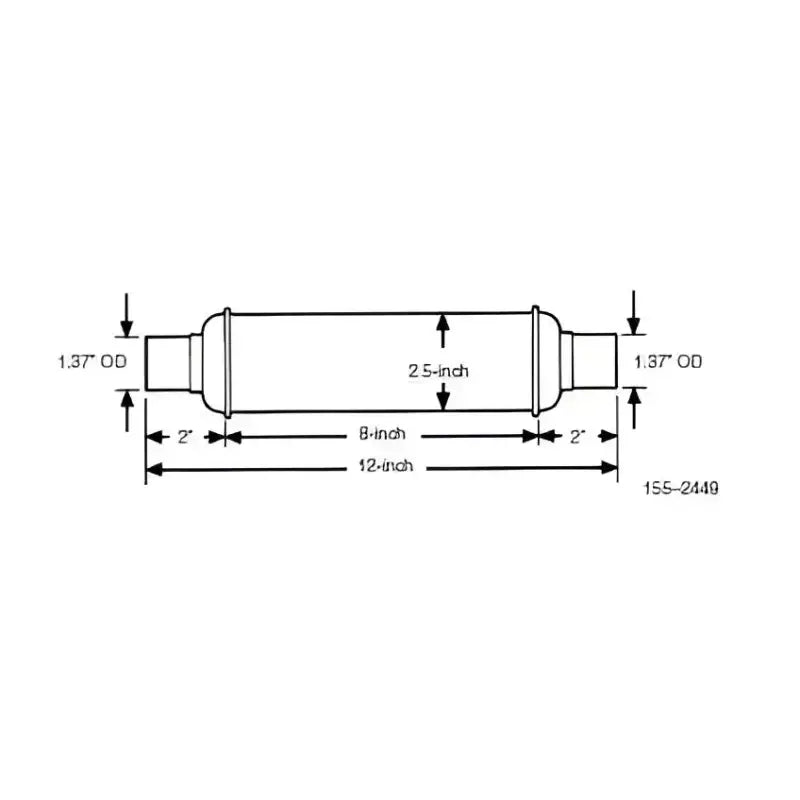 155-2449 Generator Exhaust Resonator