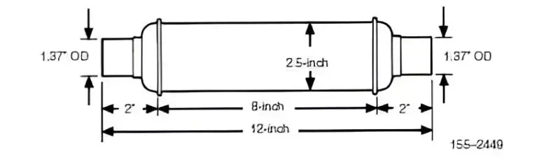 155-2449 Generator Exhaust Resonator