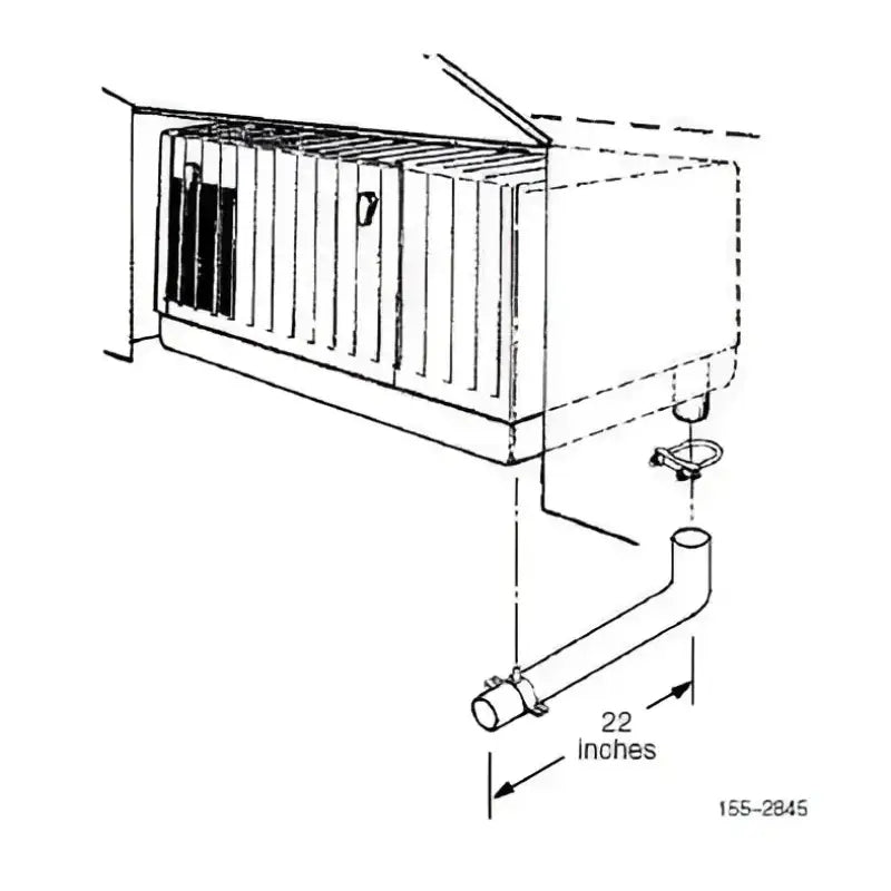 155-2845 Generator Exhaust Pipe
