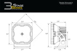 Diode Dynamics SS3 LED Pod Max - Yellow SAE Fog Standard (Pair) - DD6492P