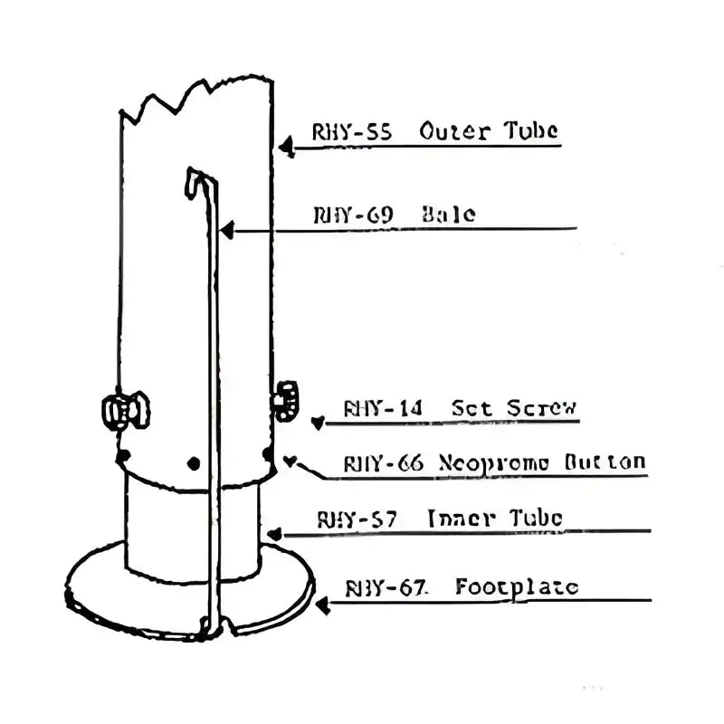 157694 Camper Jack Foot Plate Retaining Bale