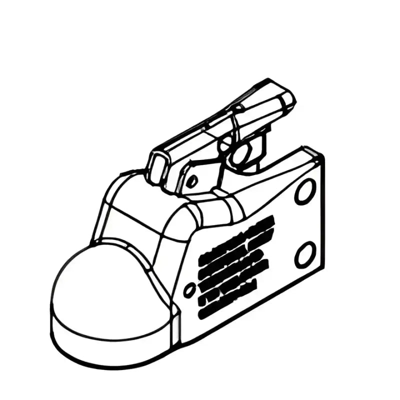 Demco 15791-97 Metal Latch 2.313 Cast Coupler, durable and secure trailer towing accessory.