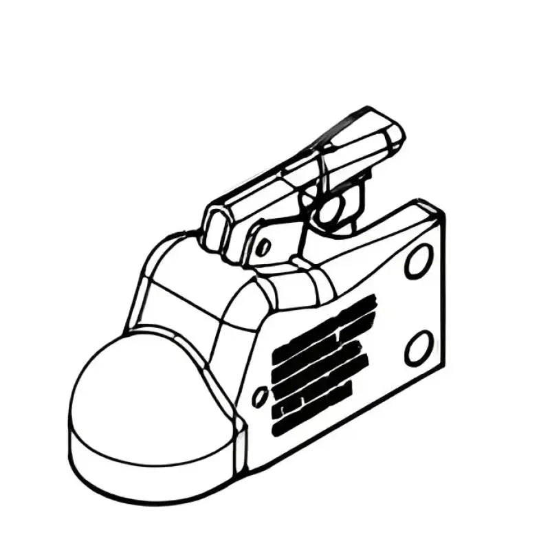 Demco 15791-97 Metal Latch 2.313 Cast Coupler - Durable High-Quality Construction for Secure Towing