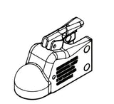 15791-97 Demco Metal Latch 2.313 Cast Coupler, durable metal construction, secure trailer towing device by Demco.