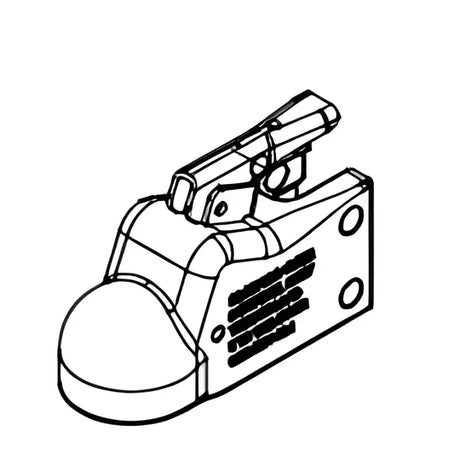 Demco 15791-97 Metal Latch 2.313 Cast Coupler, durable and secure trailer towing accessory.