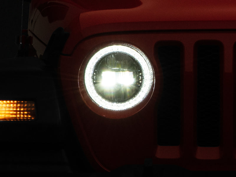 Raxiom J133763 Raxiom 18-22 Jeep Wrangler JL/JT Axial Series LED Headlights- Black Housing (Clear Lens)