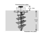 IGRIP 15mm Shoulder Screw Studs Qty 100