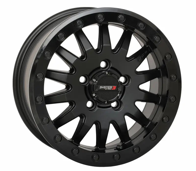 15S3-8544 System 3 Sb8 Wheel 15X7 5+2 (+38Mm) 5/4.5 Matte Black - RV and Auto Parts
