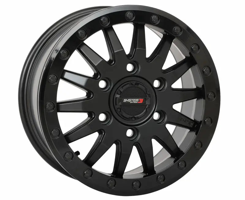15S3-8565 System 3 Sb8 Wheel 15X7 5+2 (+38Mm) 6/5.5 Matte Black - RV and Auto Parts