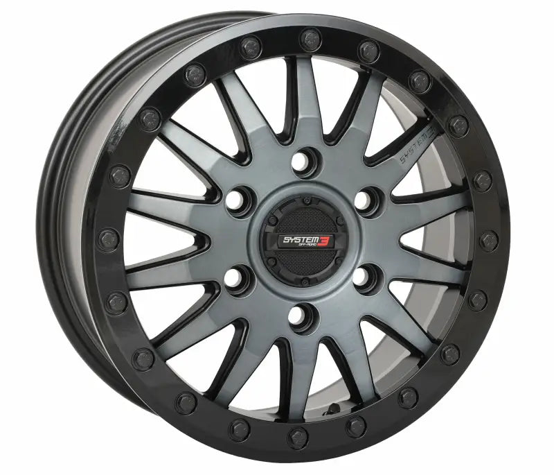 15S3-8666 System 3 Sb8 Wheel 15X7 6+1 (+68Mm) 6/5.5 Matte Brushed Grey - RV and Auto Parts