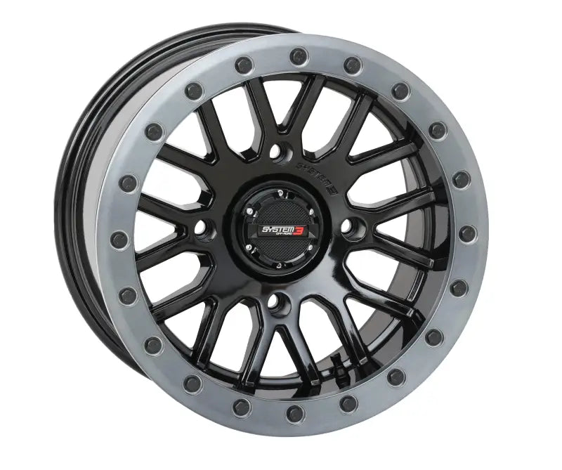 15S3-9137 System 3 Sb9 Wheel 15X9 5+4 (+10Mm) 4/137 Gloss Black - RV and Auto Parts