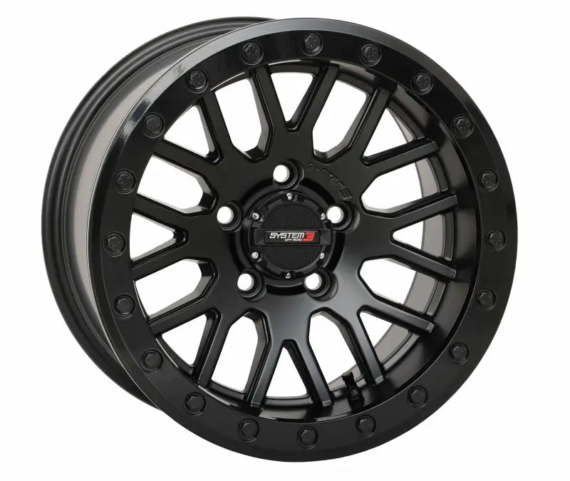 15S3-9544 System 3 Sb9 Wheel 15X9 5+4 (+10Mm) 5/4.5 Matte Black - RV and Auto Parts