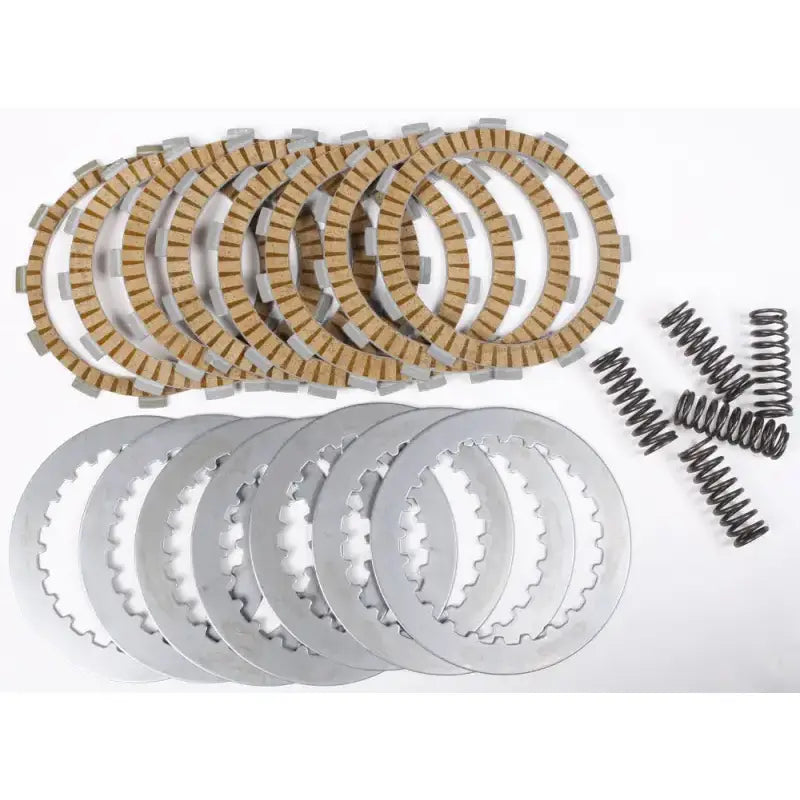 Complete clutch plate set for Motorcycle or ATV, includes friction plates and springs