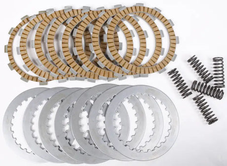 Complete clutch plate set for Motorcycle or ATV, includes friction plates and springs