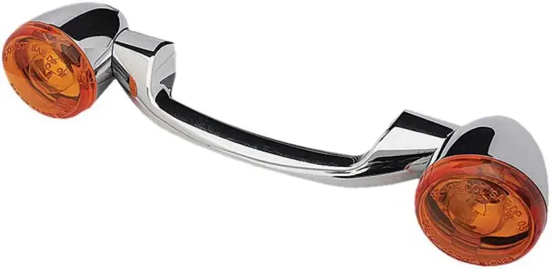 161800 Turnsignal Light Bar Chrome W/Amber Lenses