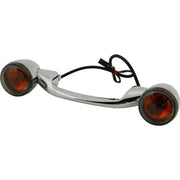 161802 Turnsignal Light Bar Chrome W/Smoke Lenses