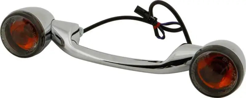 161802 Turnsignal Light Bar Chrome W/Smoke Lenses