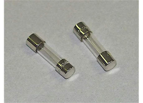 Two cylindrical glass fuses for Thetford Fuse 16451 Fast Blow Fuse repair