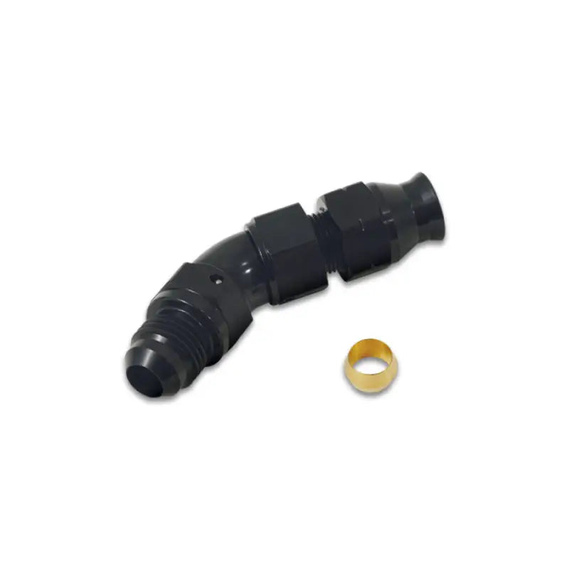 Vibrant 16575 16575 Vibrant 45 Degree 5/16in Tube to Male -6AN Flare Adapter w/ Olive Inserts