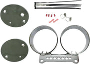 HARDDRIVE 169389 Dual Gauge Mount Bracket Kit Chrome