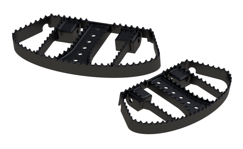 Burly Brand B13-1051B Burly Brand MX Passenger Boards - Black