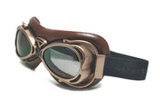 Bobster Flight Goggles Eyewear BFLG002 - Brown Frame Smoke Lens Antique