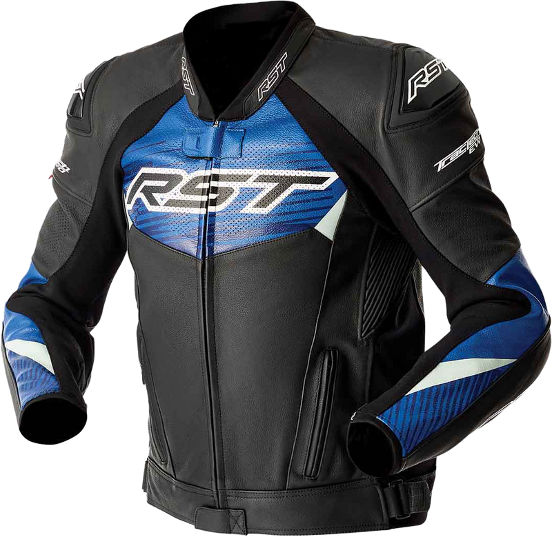 Tractech Evo D3o Jacket Blk/Blue Leather 3x