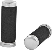 HARDDRIVE 17-0503 Grips Foam Chrome W/O Throttle Sleeve