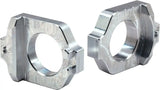 WORKS 17-310 Axle Blocks Elite Kaw/Suz Silver