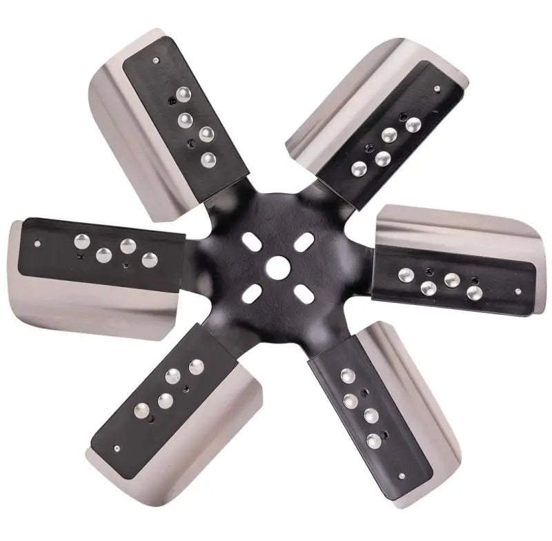 17015 Derale 15'Hd Ss Flxfn Blkspi Std