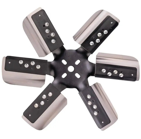 17015 Derale 15'Hd Ss Flxfn Blkspi Std