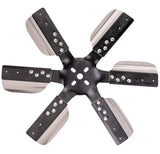 17017 Derale 17'Hd Ss Flxfn Blkspi Std