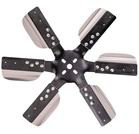 17017 Derale 17'Hd Ss Flxfn Blkspi Std