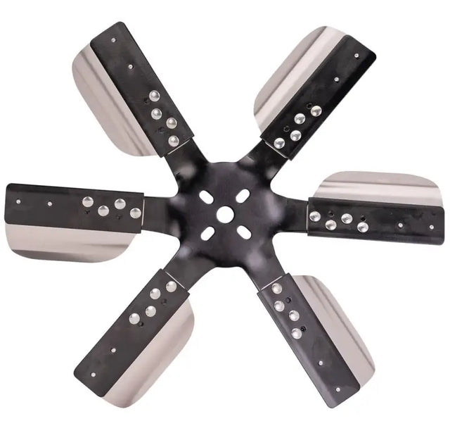 17017 Derale 17'Hd Ss Flxfn Blkspi Std