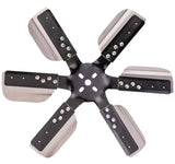 17018 Derale 18'Hd Ss Flxfn Blkspi Std