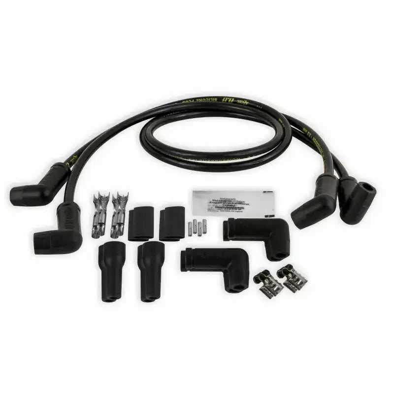 Automotive spark plug wire set with connectors for 8mm universal wire, 173082K 4 Plug Set