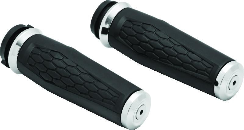 Kuryakyn 5922 Kuryakyn Hex Grips Thottle-By-Wire Chrome - 5922