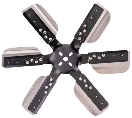 17618 Derale 18' Hd Ss Flxfn Blkspi Re