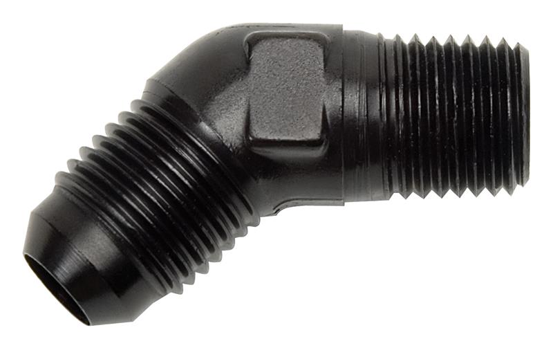 Russell 660963 Russell Performance -8 AN to 3/8in NPT 45 Degree Flare to Pipe Adapter